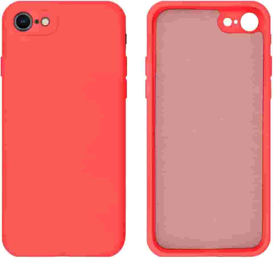 Capinha Compativel com iPhone 7, 8, SE 2ª e 3ª Geração Silicone Aveludado com Proteção de Câmera