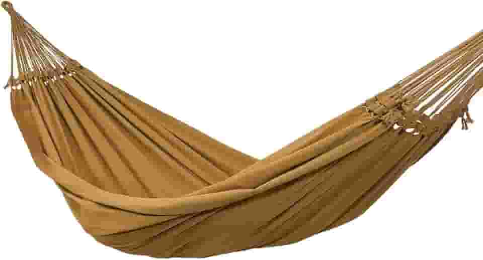 Rede de Dormir e Descanso Super Tijubana Gigante Jaguaruana 100% Algodão (Caramelo)