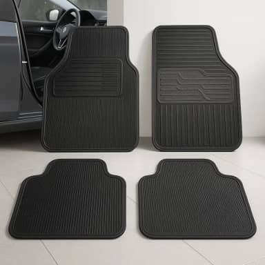 Jogo de Tapetes Automotivos Universais em Borracha, 4 Peças