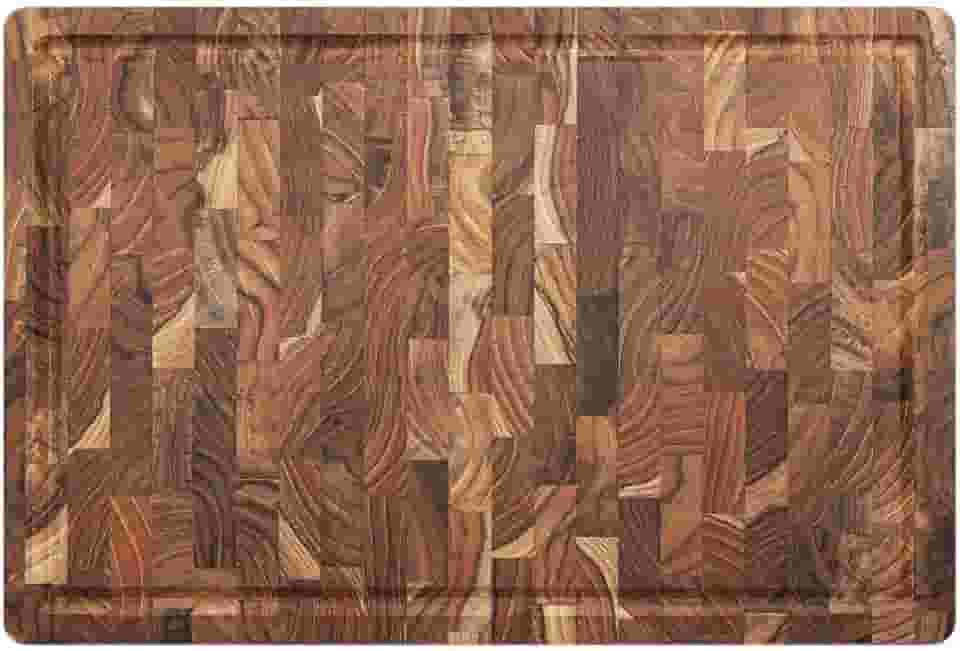 Tábua Madeira Teca Invertida c/Canaleta, Stolf