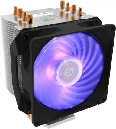 Air Cooler Para Processador Cooler Master Hyper H410R RGB Com 4 HeatPipes e Ventoinha 92mm