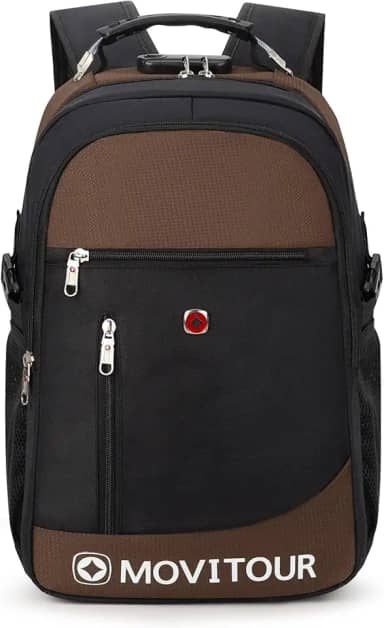 Mochila Unissex Notebook com Cadeado, Entrada para USB/Fone de ouvido e capa de Chuva - Roamer