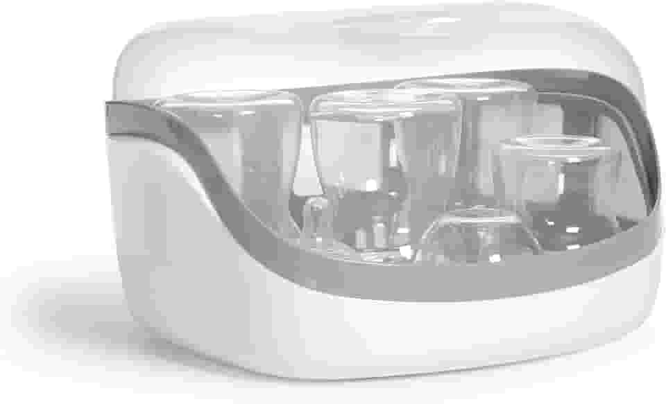 Chicco Esterilizador A Vapor Para Micro-Ondas – Remove 99 9% Da Sujeira Rapidamente E Naturalmente Com O Poder Do Vapor Branco/Cinza