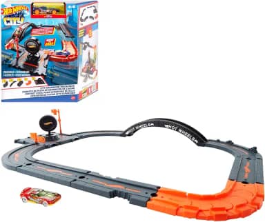 Hot Wheels City Pista de Brinquedo Pacote de Construção para crianças a partir de 4 anos