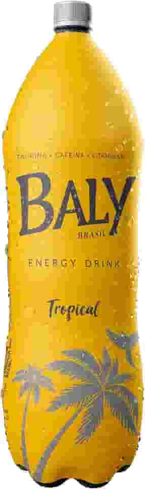 Energético, Baly Energy Drink, Frutas Tropicais, Sabor Maracujá, Amarelo/Prata, 2L
