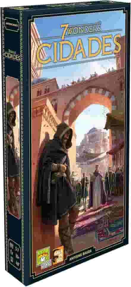 Galápagos, 7 Wonders: Cidades (Expansão) 2ª Edição, Jogo de Tabuleiro para Amigos, 3 a 7 jogadores, 30 a 60 minutos por partida