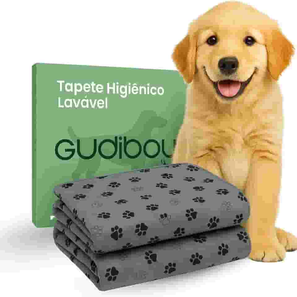 Tapete Higiênico Pet Reutilizável Grande, cerca de 1 Ano de Uso, 100x70cm, Resistente e Durável, Tapetes Laváveis Superabsorventes para Pets – 2 Unidades -