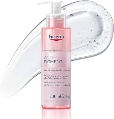 EUCERIN Gel de Limpeza Facial e Corporal 200ml, Anti-Pigment, Esfoliação Suave, Esfoliante, Pele Uniforme