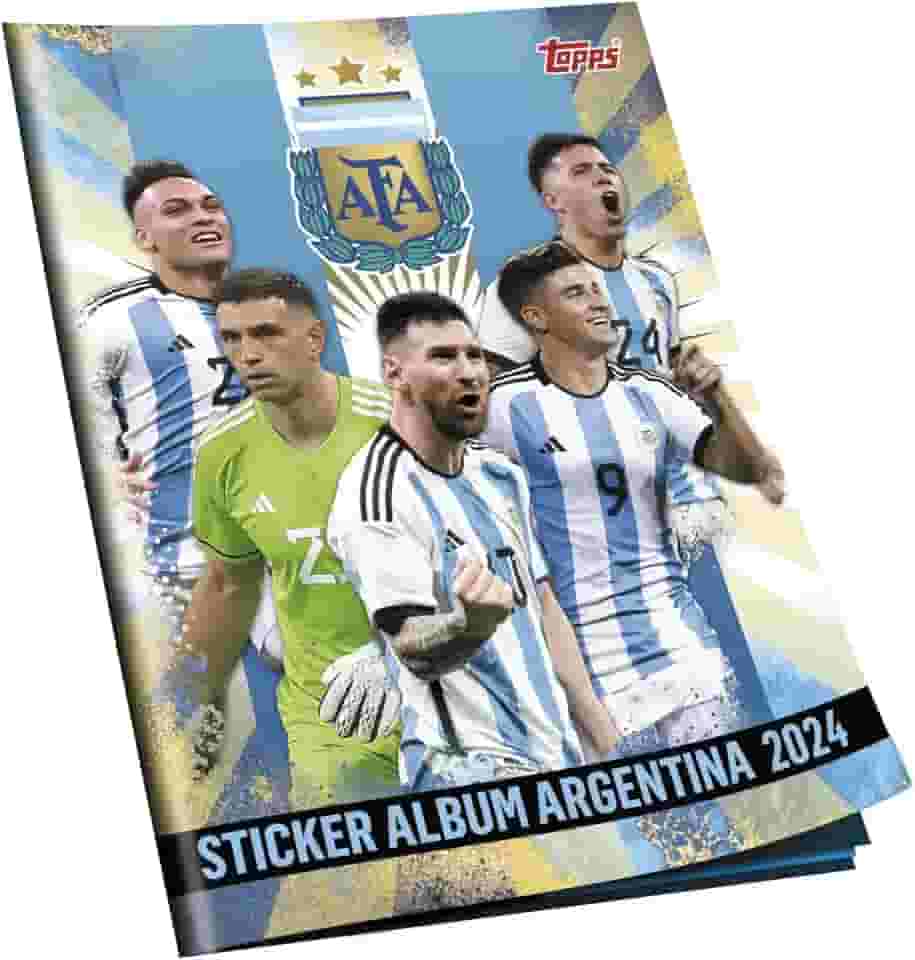 Kit Álbum de Figurinhas COMPLETO AFA Argentina Oficial com 139 Figurinhas