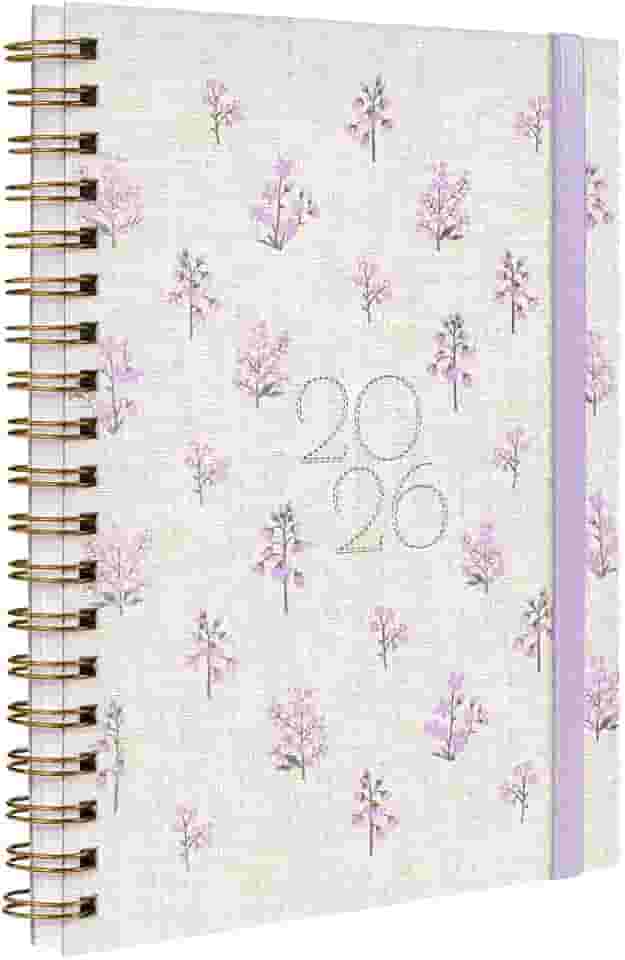 Agenda Planner Semanal Plus 2026 Entrepontos Floral Lilás