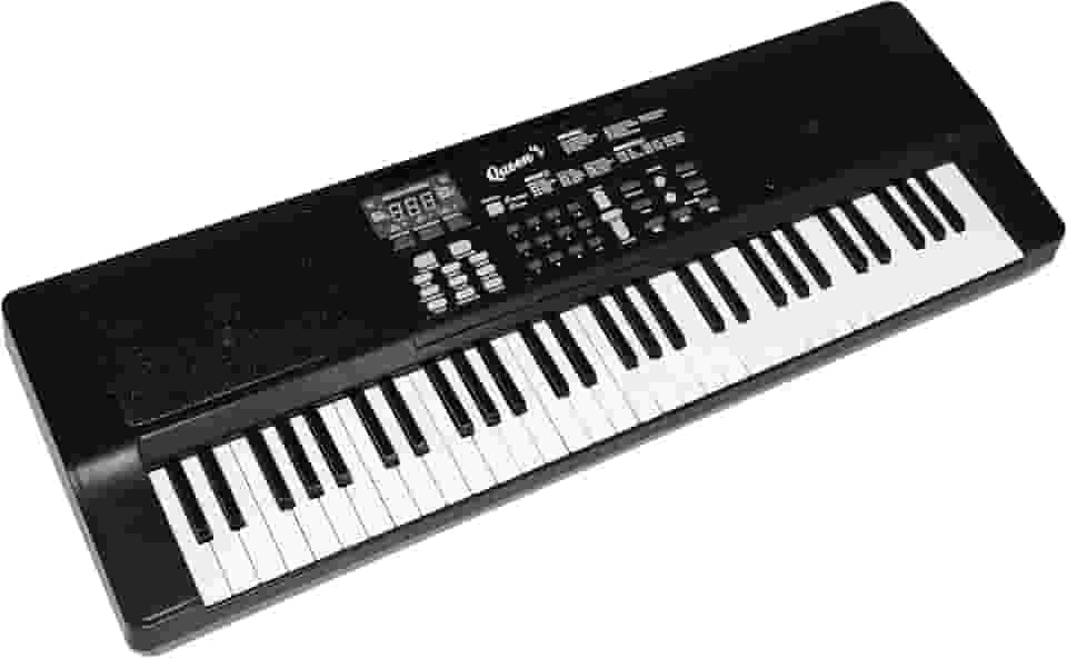 O Teclado Musical Eletrônico com 61 teclas Semi-Profissional Instrumento Versátil, Fácil de Usar, com Painel Digital, Aprendizado Interativo, Biblioteca de Sons e Timbres.