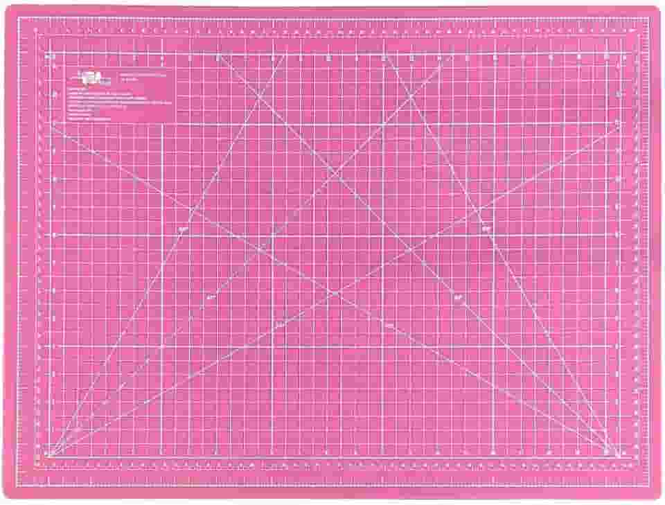 Base Para Corte De Mesa A2 Dupla Face Patchwork Artesanato (Rosa)