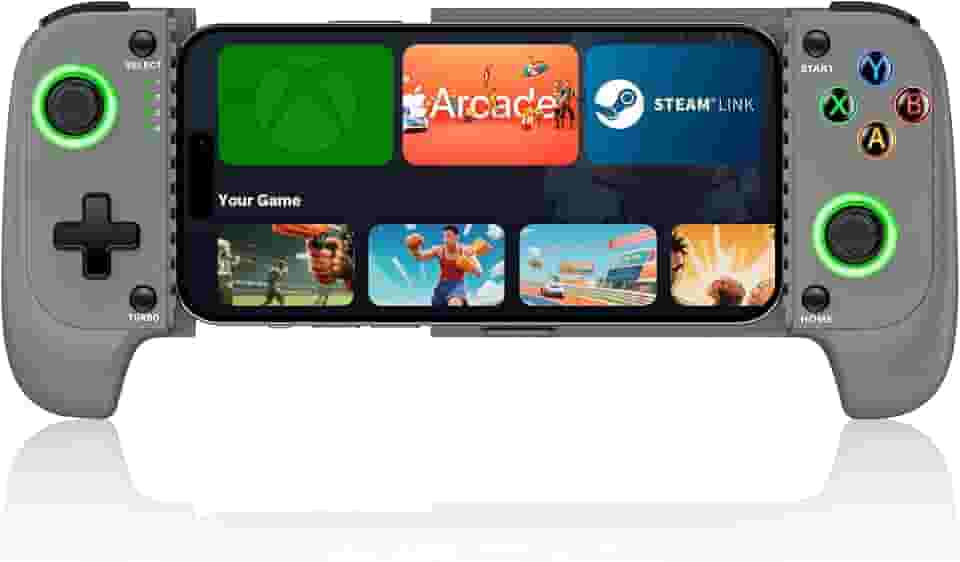 KICKDOT Wireless Phone Controller for iPhone/Android With Hall Joystick, Mobile Gaming Controller for iOS Support Xbox Cloud, Steam Link, GeForce Now, MFi Aple Arcade, Call of Duty, Roblox