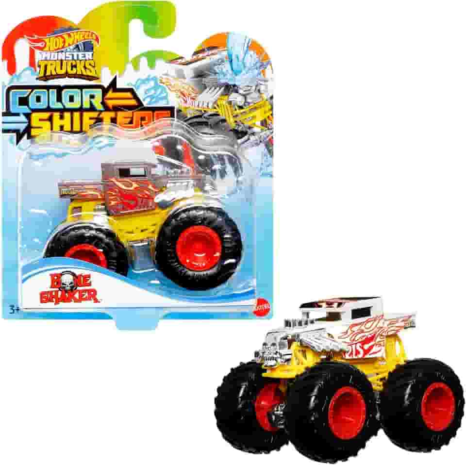 Hot Wheels, Monster Trucks, Carro Surpresa, Color Shifters, Carrinhos para Meninos, A Partir de 3 Anos (Vem com 1 unidade. Não é Possível Escolher o Modelo.)