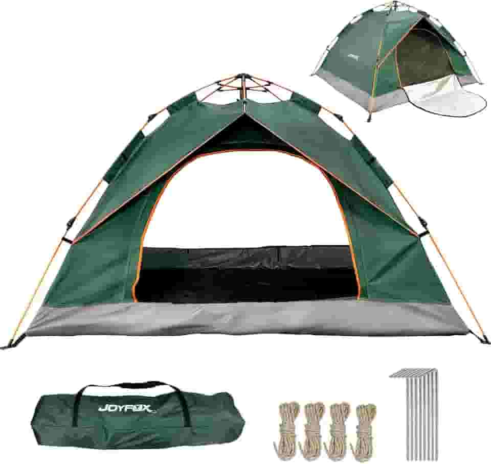 Barraca Camping para 3 4 Pessoas À Prova D'água Dois Andares com 2 Portas, Tenda de Acampamento Pop-up Instantânea Barraca de cúpula, Barraca de Família à Prova D'água