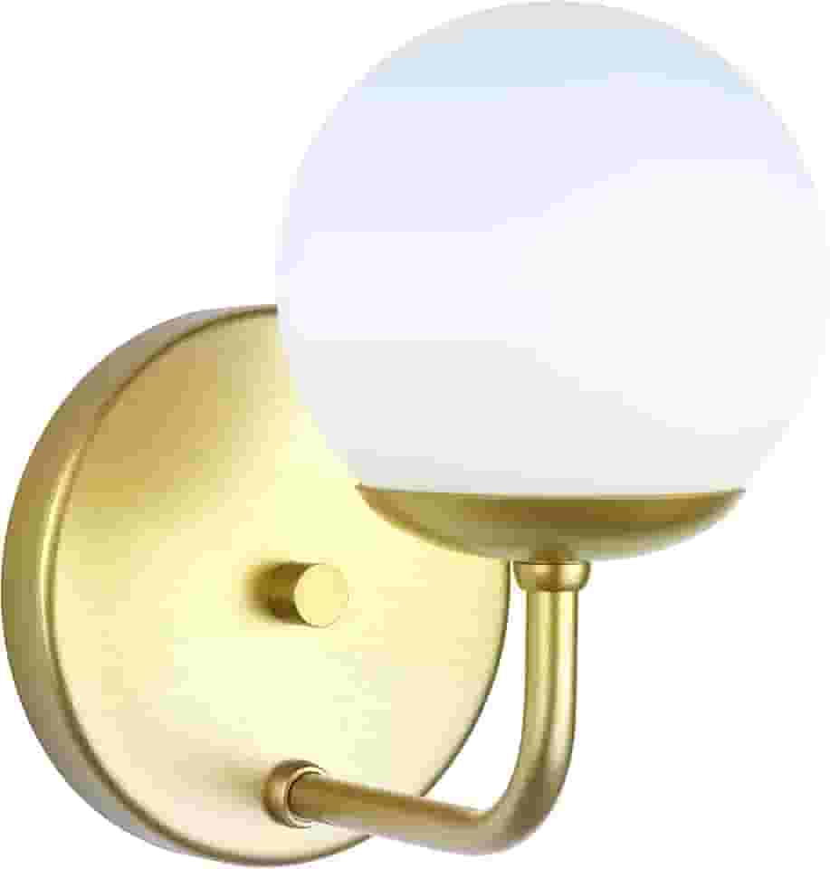 Arandela Jabuticaba /1 Globo de Vidro - Dourado