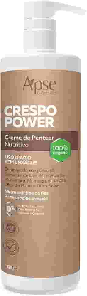 Creme de Pentear Nutritivo Crespo Power 1000Ml, Apse Cosmetics