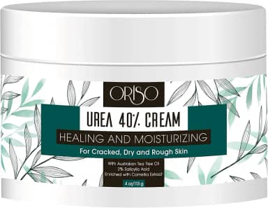 Creme de ureia 40% - Hidratação intensiva para calcanhares, pés, mãos, cotovelos e joelhos secos e rachados - Removedor de calos para mulheres com ácido salicílico - Ajuda atletas nos pés - odor nos