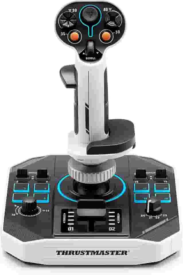 Thrustmaster Sol-R1, Joystick de Vôo tecnologia de efeito Hall para jogos ultraprecisos, 44 botões, ideal para simulação de voo espacial (compatível com PC)
