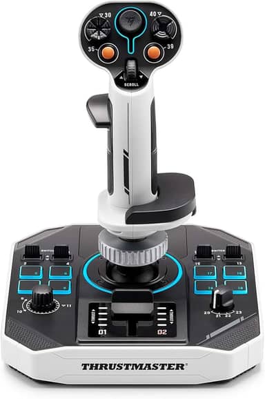 Thrustmaster Sol-R1, Joystick de Vôo tecnologia de efeito Hall para jogos ultraprecisos, 44 botões, ideal para simulação de voo espacial (compatível com PC)