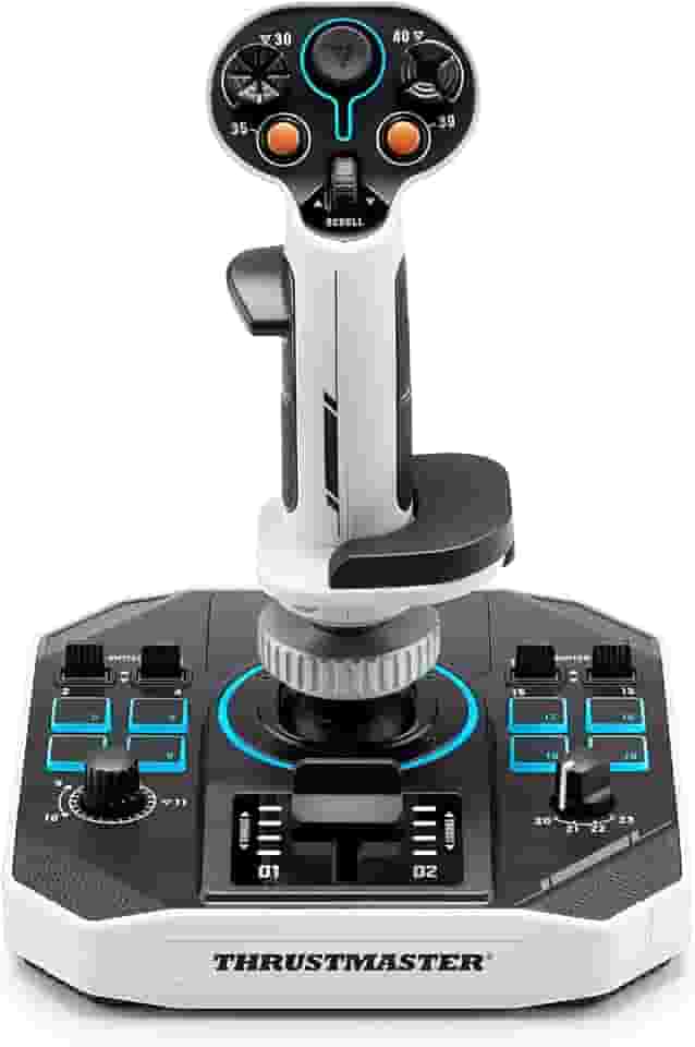Thrustmaster Sol-R1, Joystick de Vôo tecnologia de efeito Hall para jogos ultraprecisos, 44 botões, ideal para simulação de voo espacial (compatível com PC)