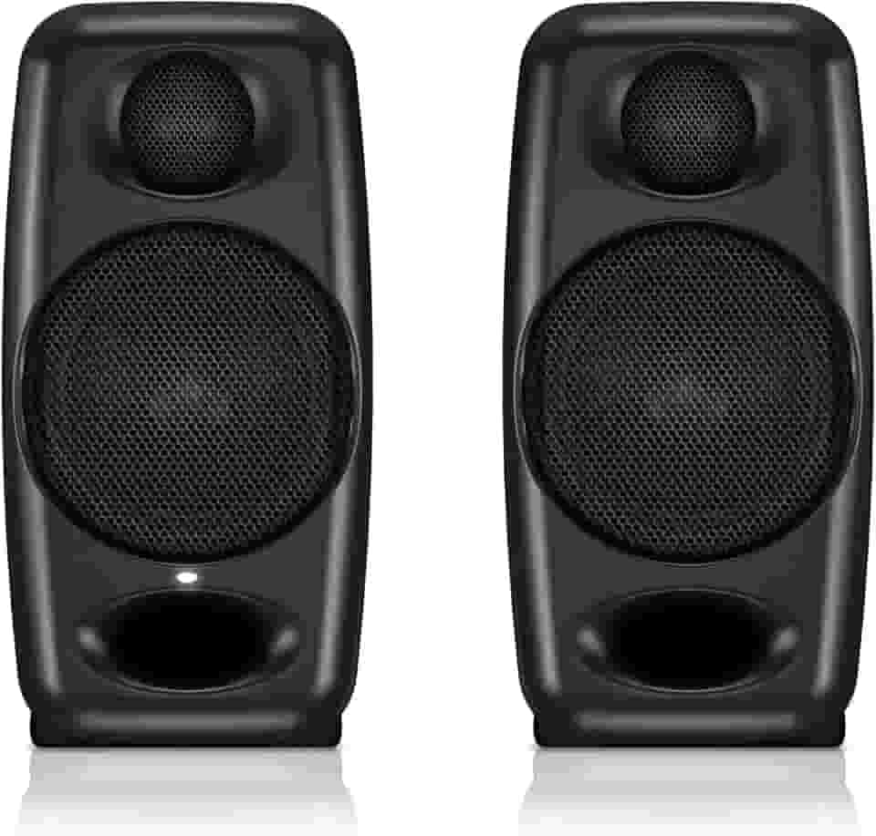 IK Multimedia Monitor iLoud Micro Monitor portátil de 50 watts, Bluetooth, monitores de referência para estúdio, alto-falantes duplos para produção musical, mixagem, masterização, composição, produção