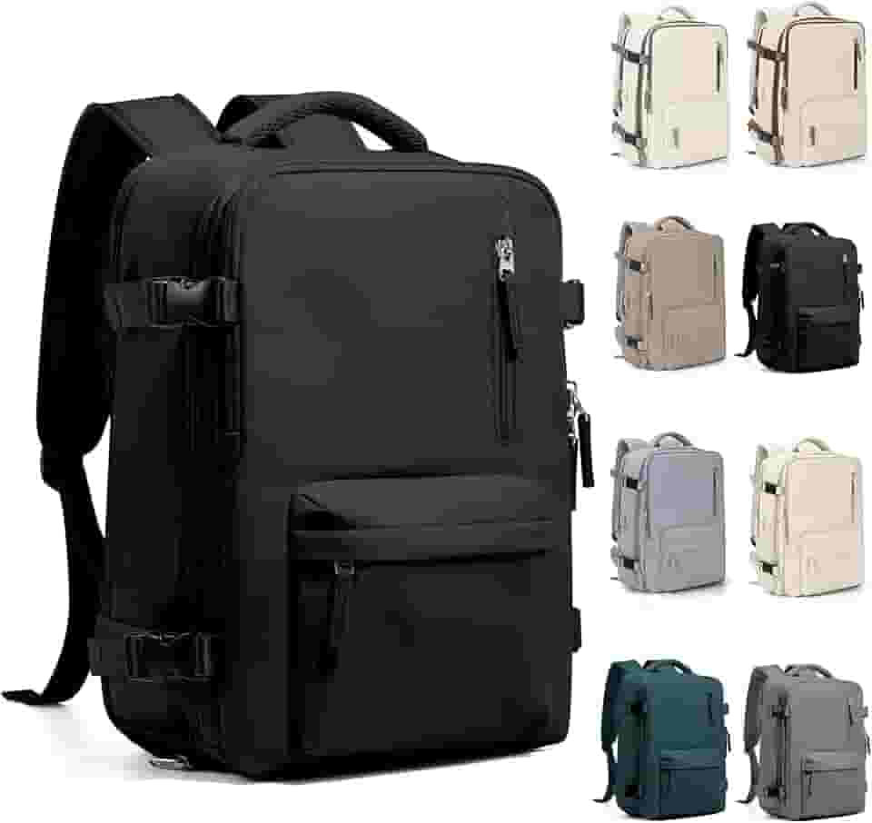 Mochila Executiva de Viagem Grande 40L Impermeável com Porta USB, Mochila Compartimento para Notebook, Mochila Feminina/Masculina Reforçada para Trabalho e viagem – VANOVA