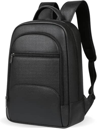 Mochila Masculina Couro Legítimo Notebook até 15.6 Polegadas Executiva Slim Premium Luxo MONOLO