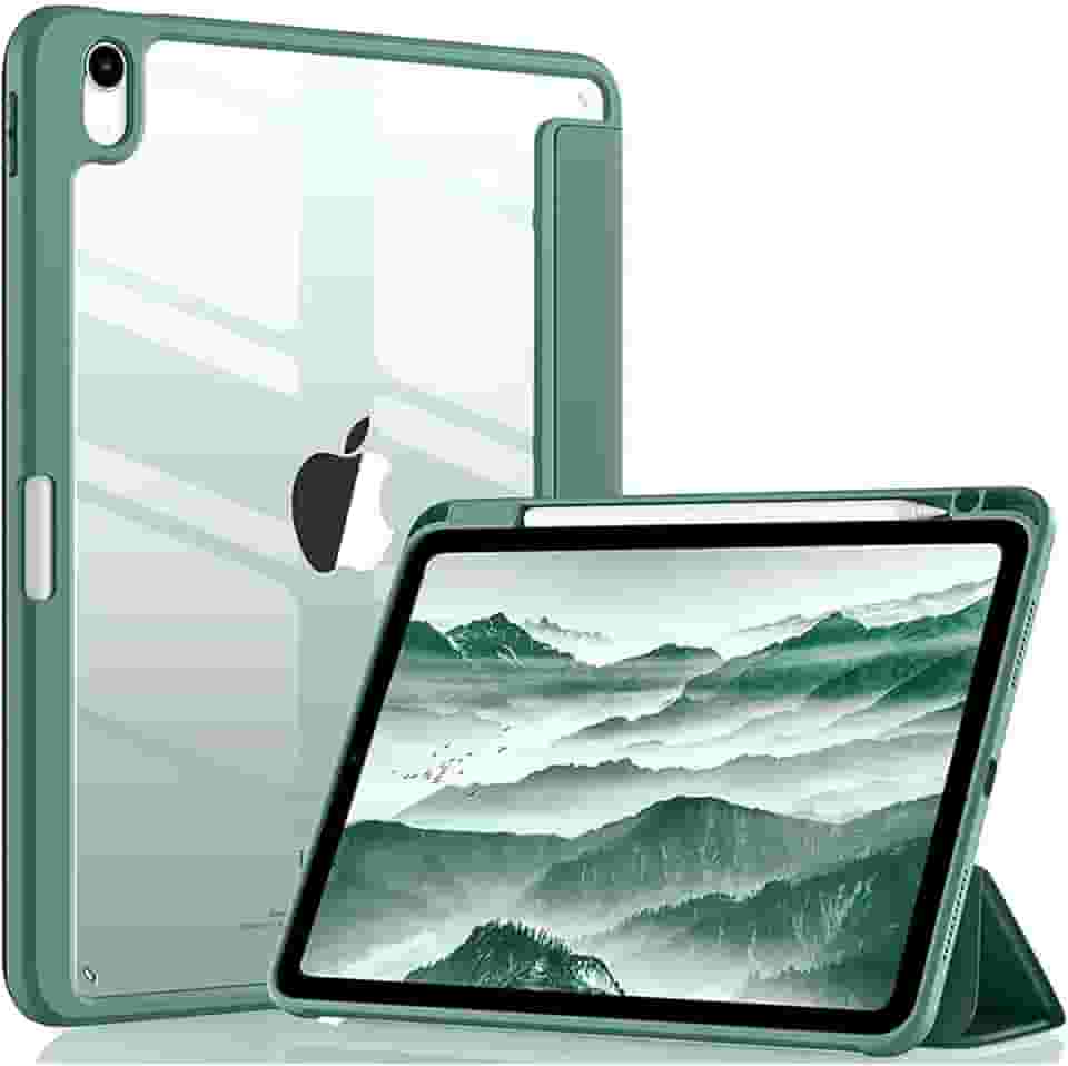 Capa iPad 11 Geração 2025 (A16) 11", Compatível iPad 10th de 10,9", Com Suporte para Apple Pencil e Despertar/Sono Automático, Anti Impacto (Verde)