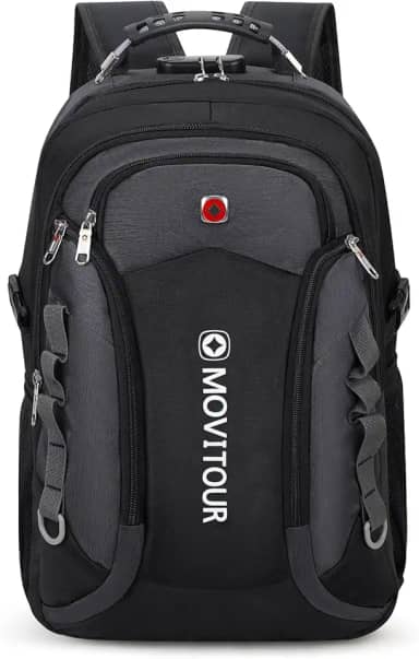 Mochila Unissex Notebook com Cadeado, Entrada para USB/Fone de ouvido e capa de Chuva - Venture