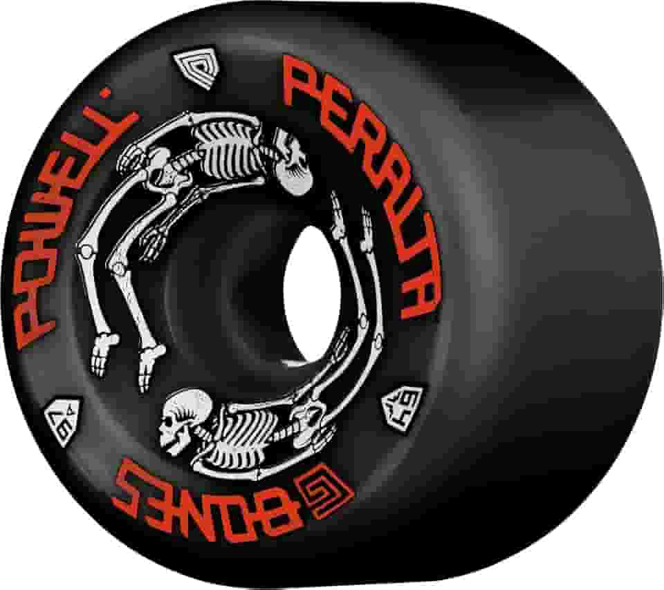 Powell Peralta Rodas de skate G-Bones 64 mm 97a - Preto (pacote com 4)
