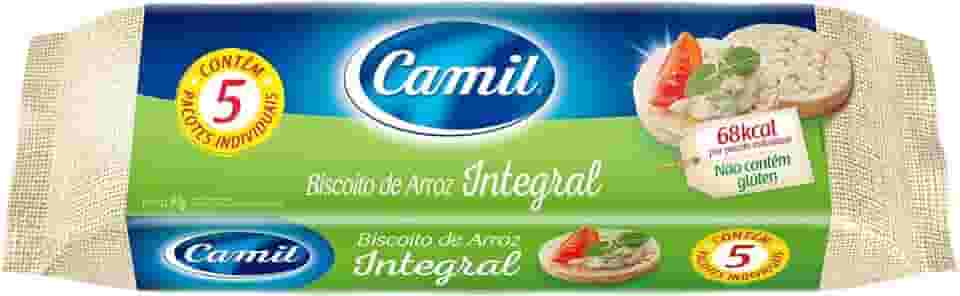 Camil - Biscoito de Arroz Integral Unidose Pct 5x18g