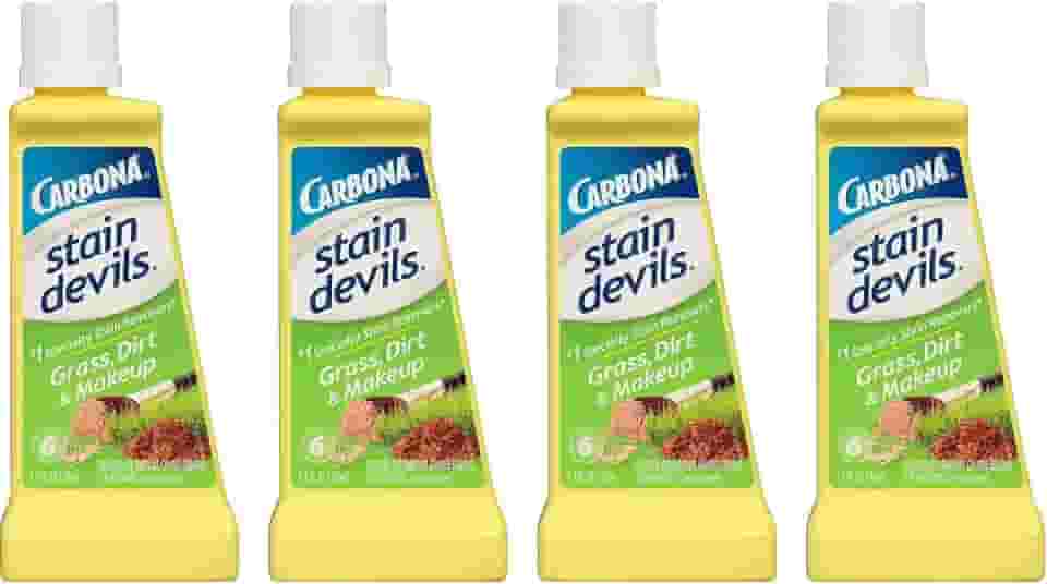 Carbona Stain Devil #6 - Pacote com 4 para maquiagem, sujeira e manchas de grama.