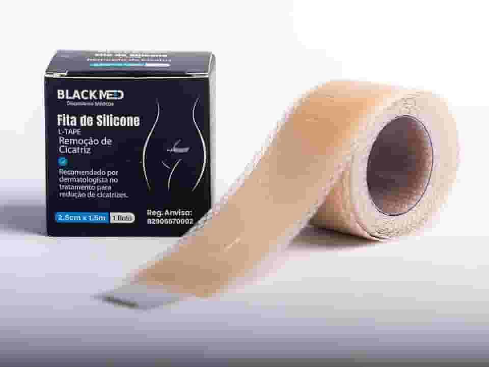 Fita De Silicone Cicatriz Queloide 2,5cmx 1,5m Black Med