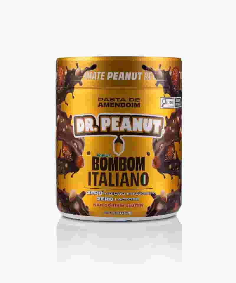 Pasta de Amendoim DR. Peanut Bombom Italiano 600G - Com Whey Protein