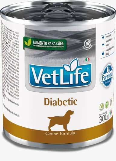 Vet Life Diabetic Ração Úmida para Cães Adultos de Todas as Raças 300g