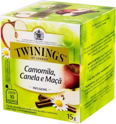 Chá Misto Camomila, Canela e Maçã 15G - Caixa com 10 Unid