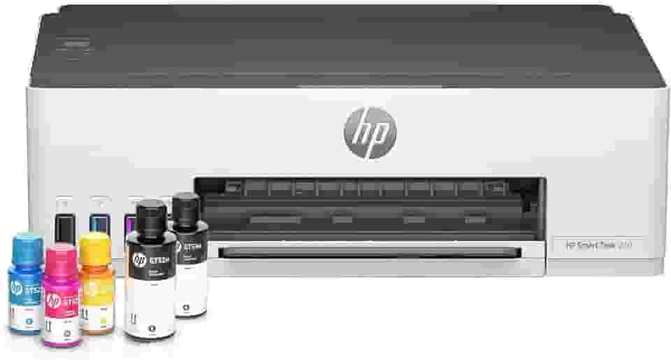 Impressora HP Smart Tank 210 com Tanque de Tinta Colorida - Com Wi-Fi - USB 2.0 de alta velocidade. Funções da impressora: Imprimir. Cor: Branco (3D4L5A)
