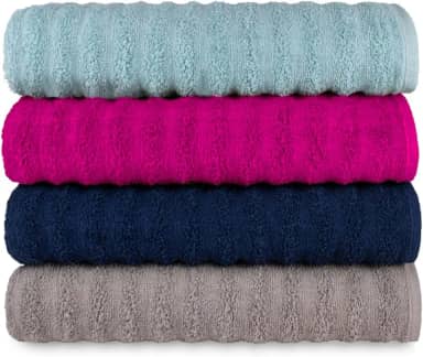 Kit 4 Toalhas Banho Banhão Gigante Super Absorção Macia - Ocean (KIT 2)