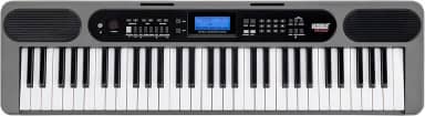 Teclado Musical Kobe Kb-400 5/8 61 Teclas Com Sensibilidade Conexão Midi Usb Entrada P/Pedal Sustain 500 Timbres