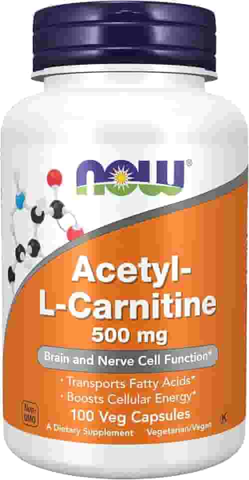Acetyl L Carnitina 500 Mg (100 Vcaps) Now Foods