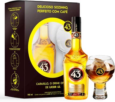 kit licor 43 700ml c/1 copo balon