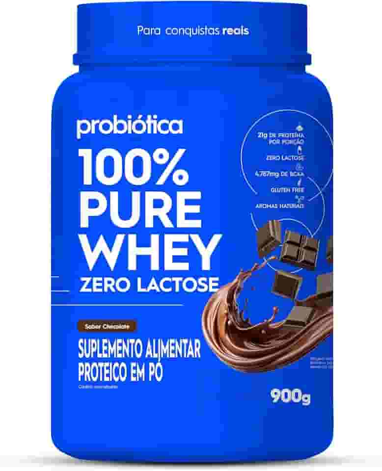 100% Pure Whey Zero Lactose (900G) - Chocolate, Probiótica