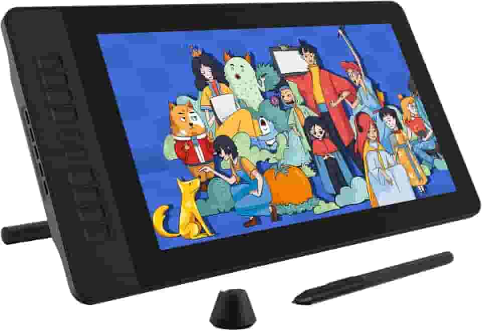 Gaomon Mesa Digitalizadora PD1561 15.6 polegadas ips hd desenho tablet gráfico monitor para pintura e escrita com 8192 níveis bateria-livre caneta