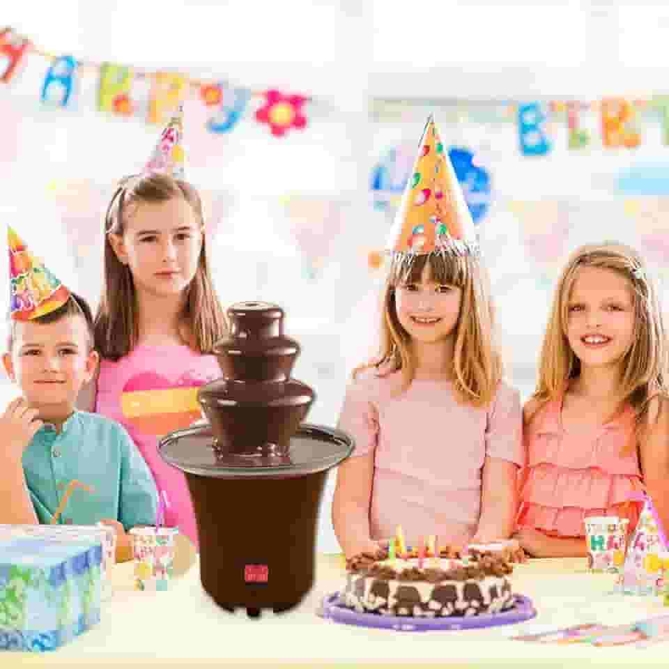 Fonte Fondue Chocolate 110V, Mini Panela Fondue Chocolate Quente Em Cascata, Máquina Derretimento Elétrica 3 Camadas, Aquecida, Fácil Limpar, Festa Em Casa Para Queijo, Molho Churrasco, Frutas 110V.