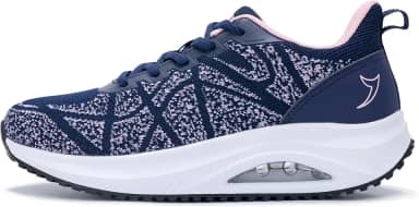 Tênis feminino de caminhada com suporte de arco ortopédico tênis moderno confortável para fascite plantar alívio da dor o dia todo em pé EUA 6-11