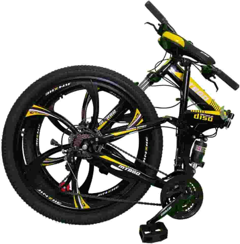 bicicleta dobravel mountain bike roda magnesio 26 suspensão duplo freio a disco