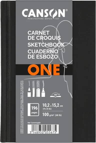 Sketchbook A6 100g/m², Canson, ArTBook One, 98 Folhas