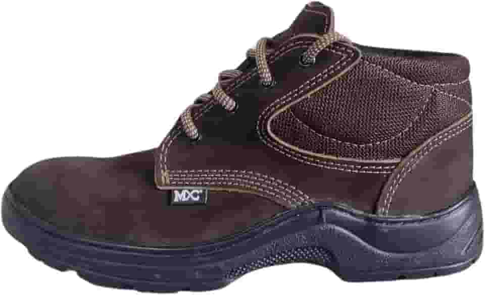 Coturno Botina Bota Couro Legitimo Trabalho EPI Segurança CA Bico PVC Masculino Feminino Unissex MXC BRASIL