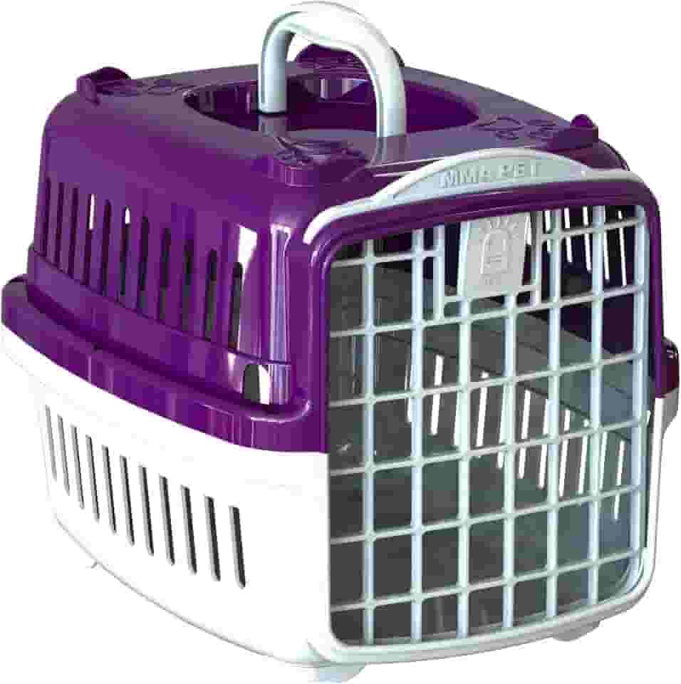 Caixa de Transporte Pet Gatos e Cães Pequeno Médio e Grandes (Lilás, Nº3 até 16kg)